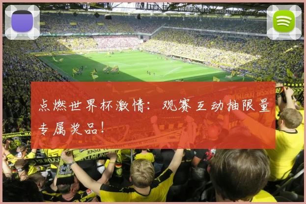 点燃世界杯激情：观赛互动抽限量专属奖品！