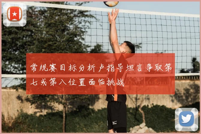 常规赛目标分析卢指导坦言争取第七或第八位置面临挑战