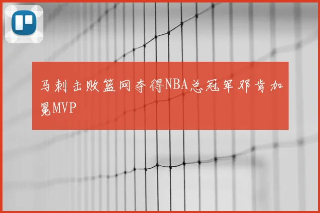 马刺击败篮网夺得NBA总冠军邓肯加冕MVP