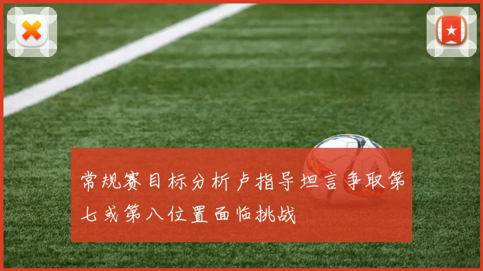 常规赛目标分析卢指导坦言争取第七或第八位置面临挑战