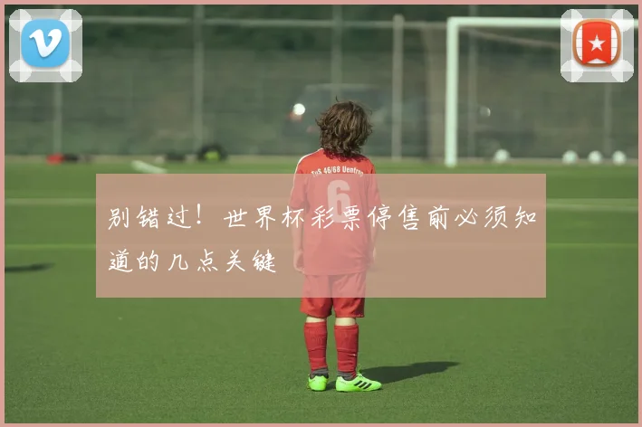 别错过!世界杯彩票停售前必须知道的几点关键