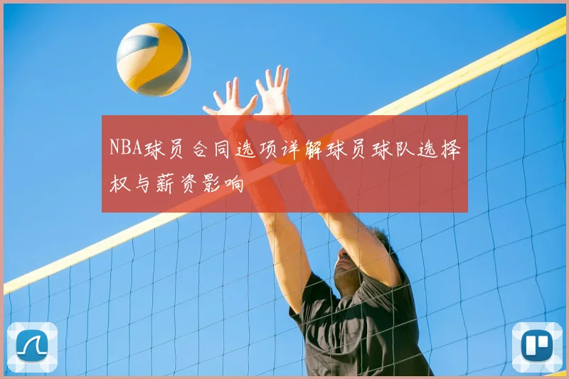NBA球员合同选项详解球员球队选择权与薪资影响